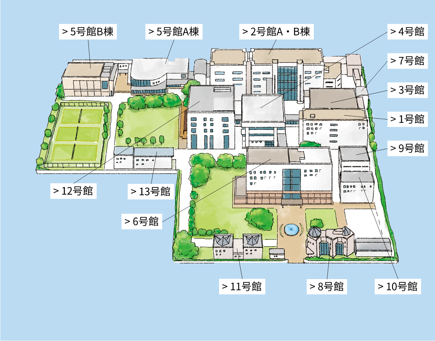 坂戸キャンパスマップ