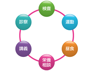 個別栄養相談の様子