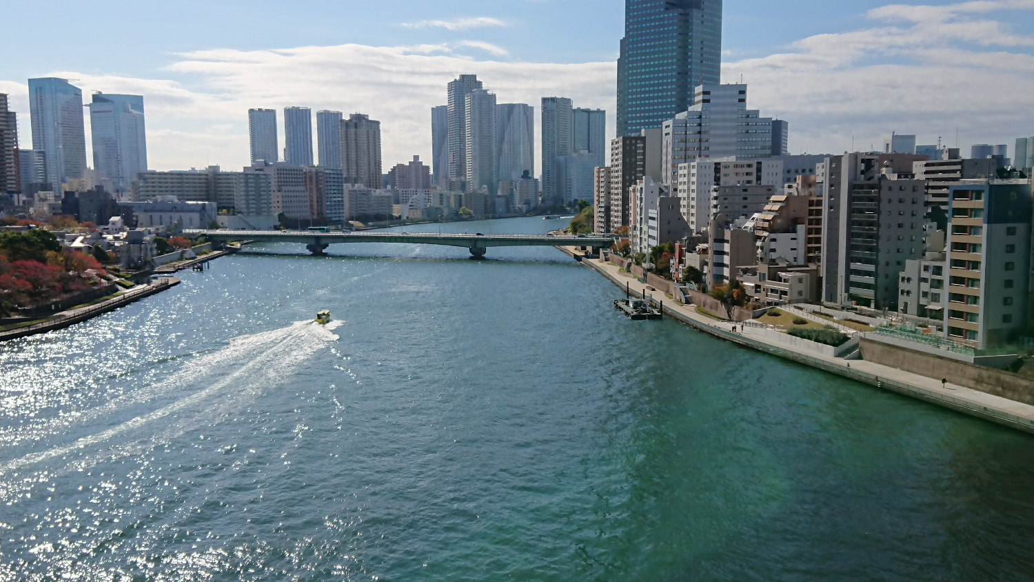 中央区と隅田川