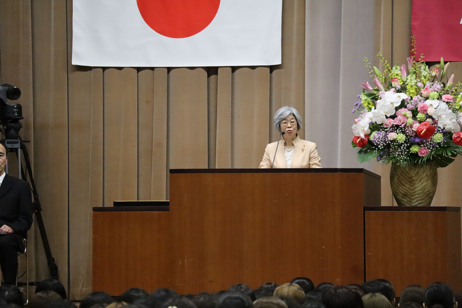 香友会（同窓会）磯田厚子会長祝辞