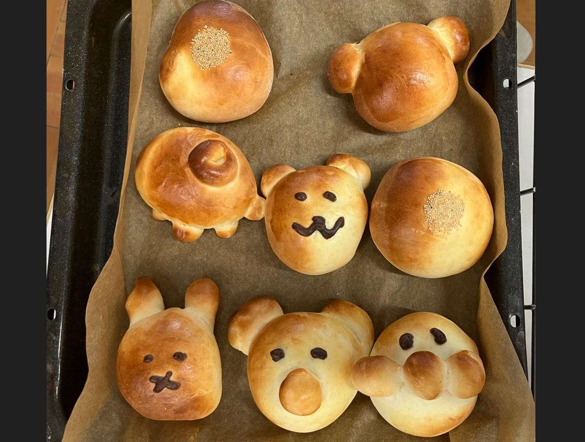▲参加者が製作したパンの一例