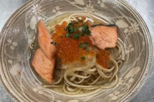 ▲宮城名物はらこめし風はらこパスタ