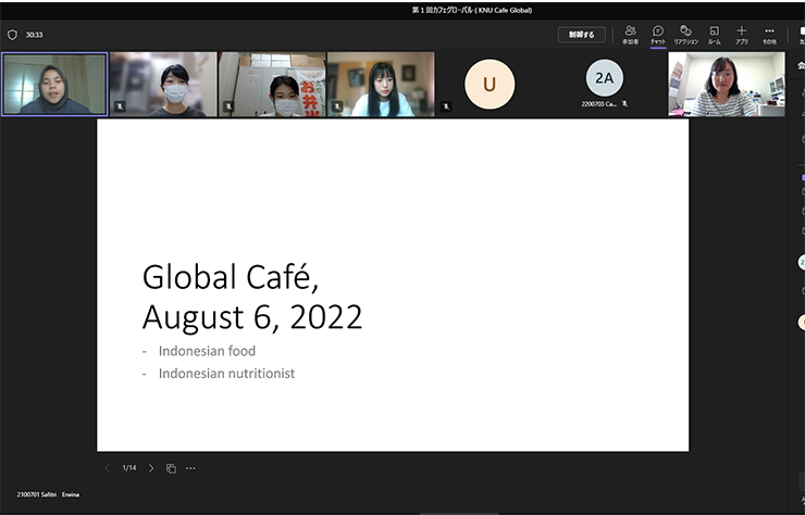 【国際交流】第1回カフェグローバル（留学生おしゃべり会）を開催