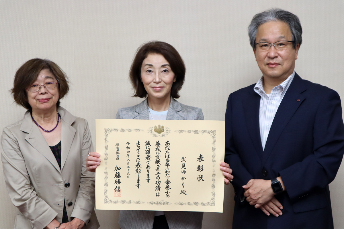 ②【学長室にて】